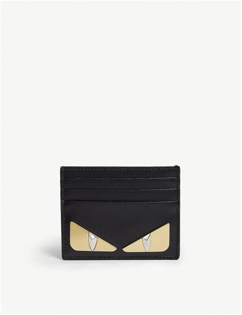 fendi monster eyes cardholder